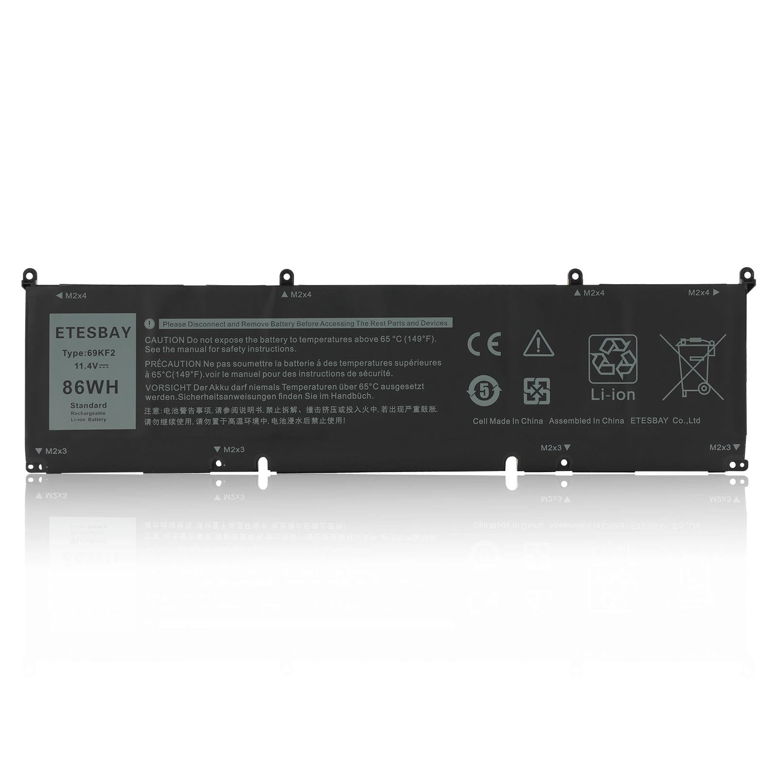 Amazon.com: ETESBAY 69KF2 Laptop Battery Replacement for Dell XPS
